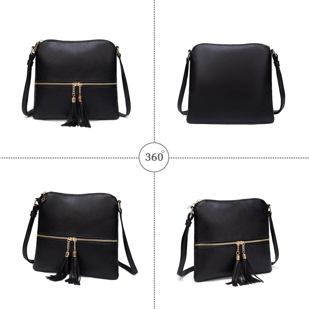 PORRASSO Mode Umhängetasche Damen Schultertasche Beuteltasche PU Handtasche für Reisen Arbeit Täglic