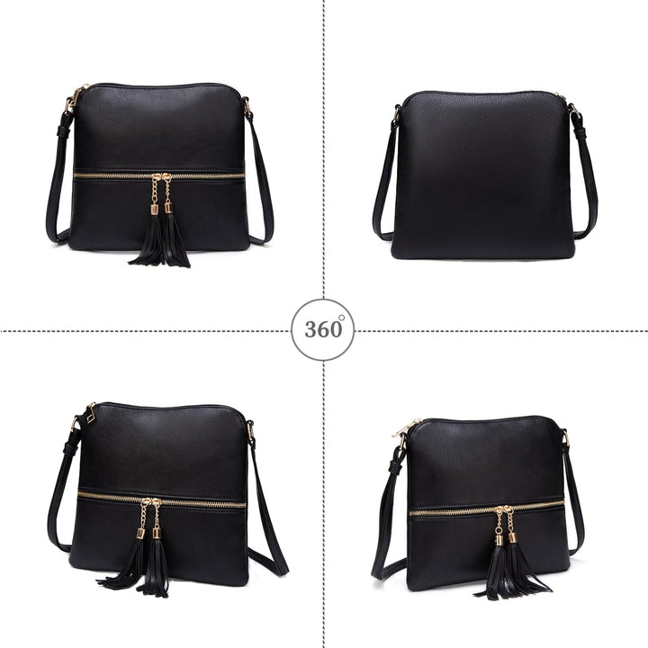PORRASSO Mode Umhängetasche Damen Schultertasche Beuteltasche PU Handtasche für Reisen Arbeit Täglic
