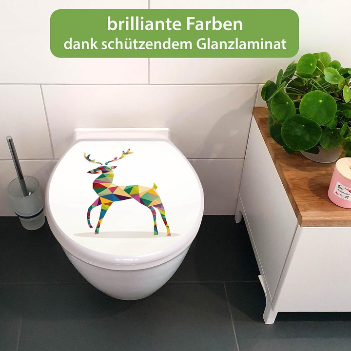 banjado Toilettendeckel mit Absenkautomatik 44,5x37cm - Soft Close Toilettensitz - WC Sitz mit Absen