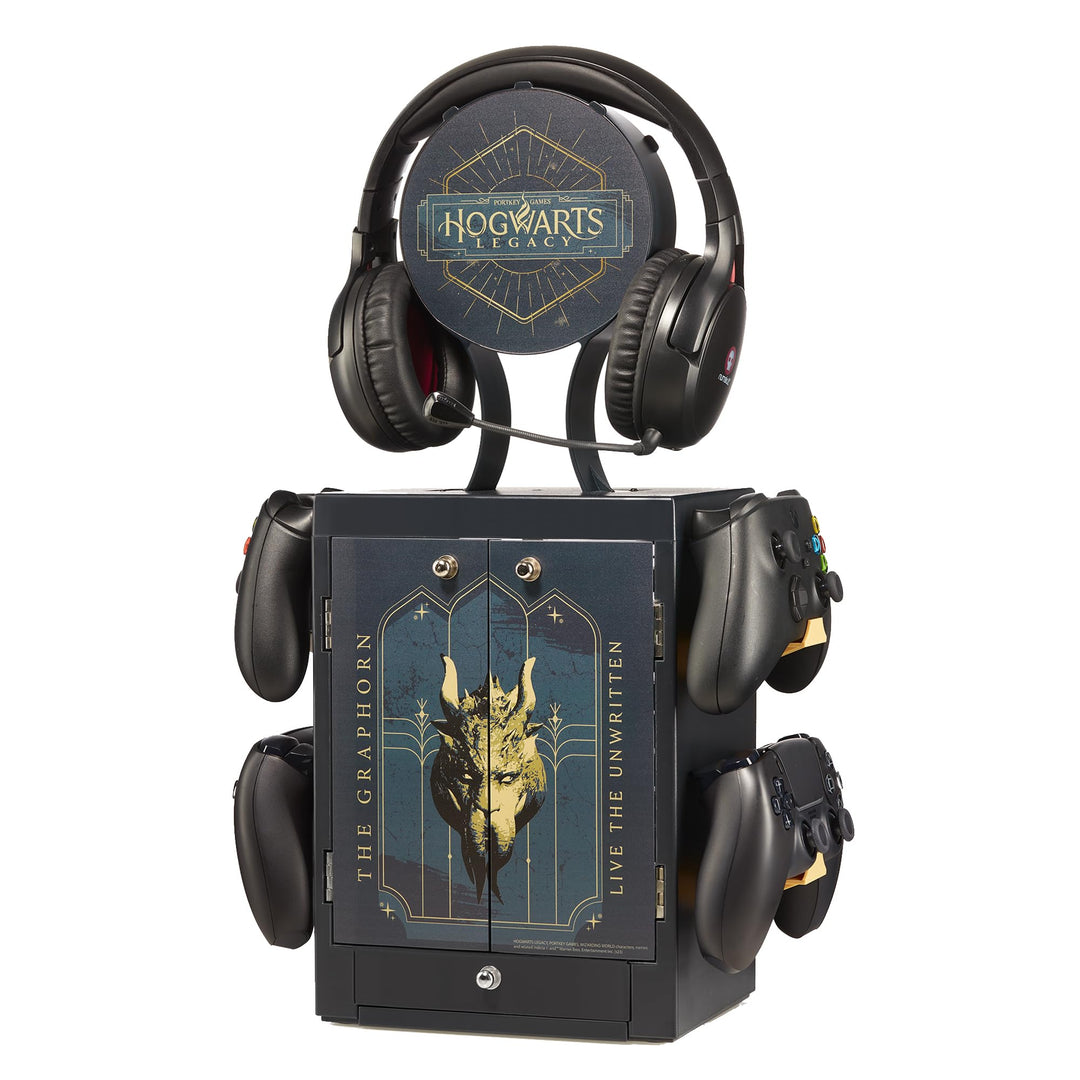 Numskull Offizielle Hogwarts Legacy Spiele-Schliessfach, Controller Halter & Headset-Ständer für PS5