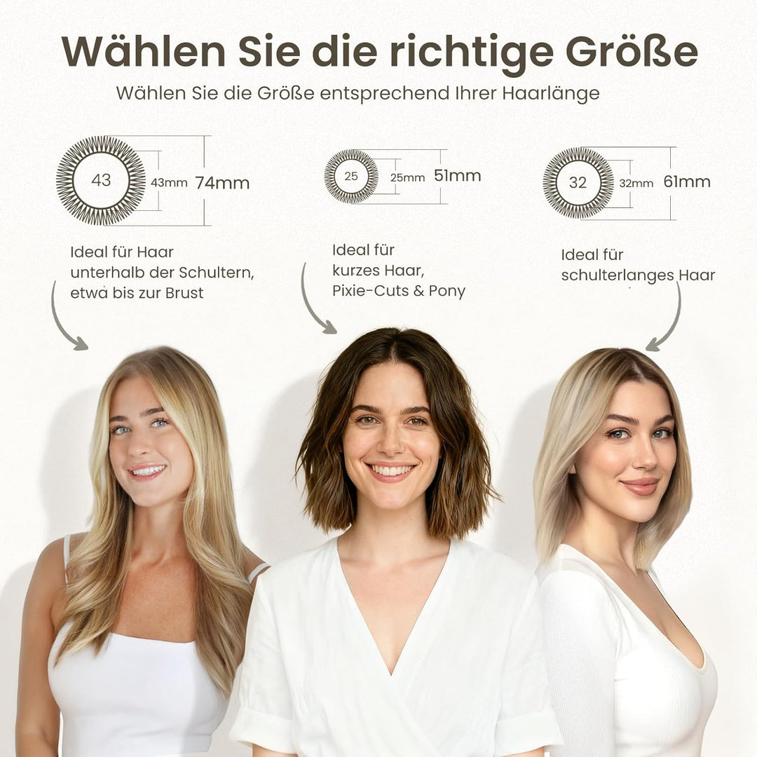 AIMIKE Rundbürste zum Föhnen,Rundbürste gross mit Wildschweinborsten für Frauen & Männer, Verbessert