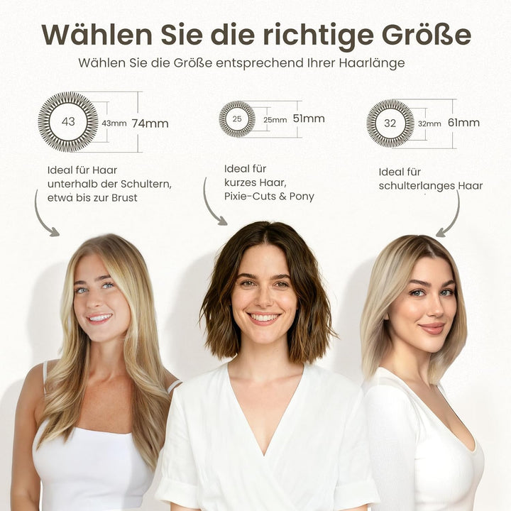 AIMIKE Rundbürste zum Föhnen,Rundbürste gross mit Wildschweinborsten für Frauen & Männer, Verbessert