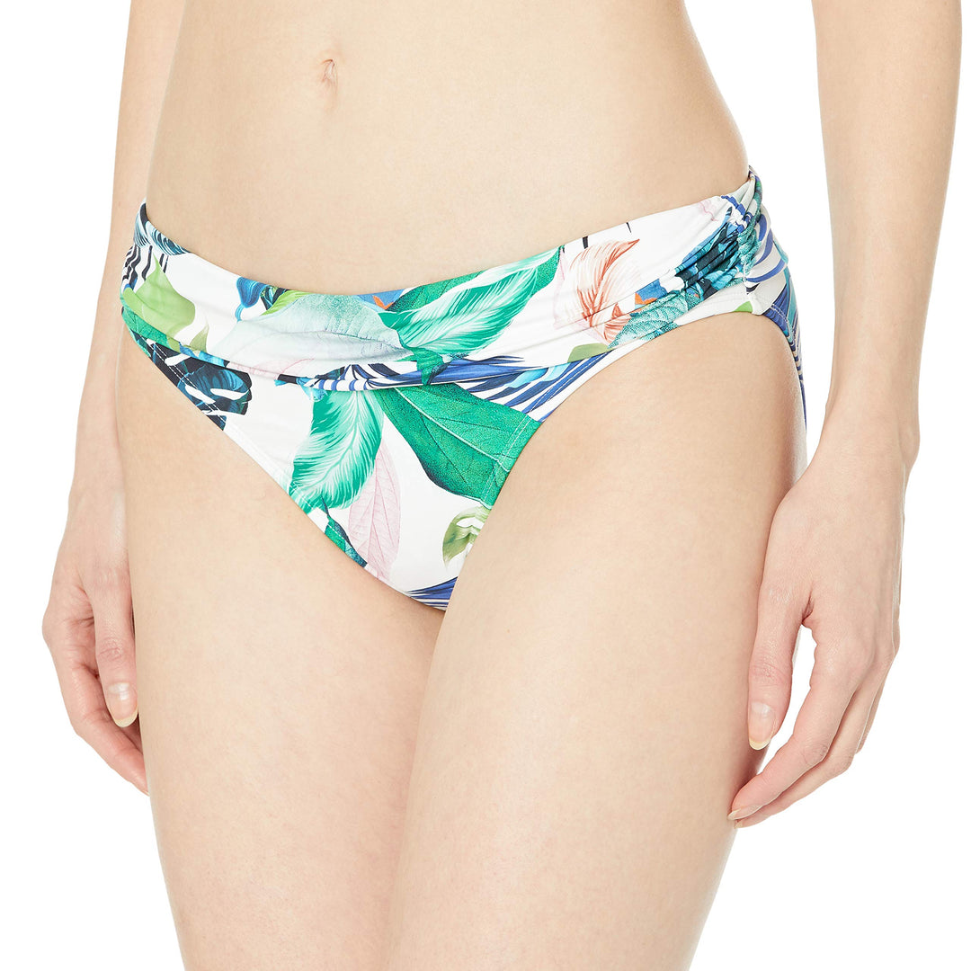 La Blanca Damen Hipster Badeanzughose mit gebändertem Bikini-Unterteile 4 Multi//in The Monument, 4