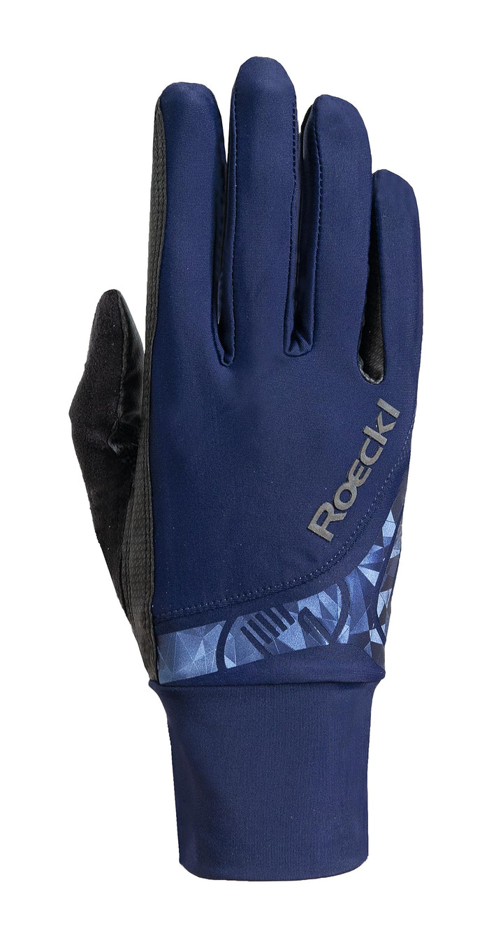 Roeckl Sports Reithandschuh Melbourne, Turnier Sommer Handschuh, 3 Farben, Grösse 6-11 7.5 Marine, 7