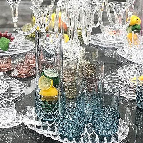 Kartell Jellies Family Tablett, Plastik, Glasklar, 40 x 36.5 x 1.5 cm Tablett Glasklar, Tablett Glas