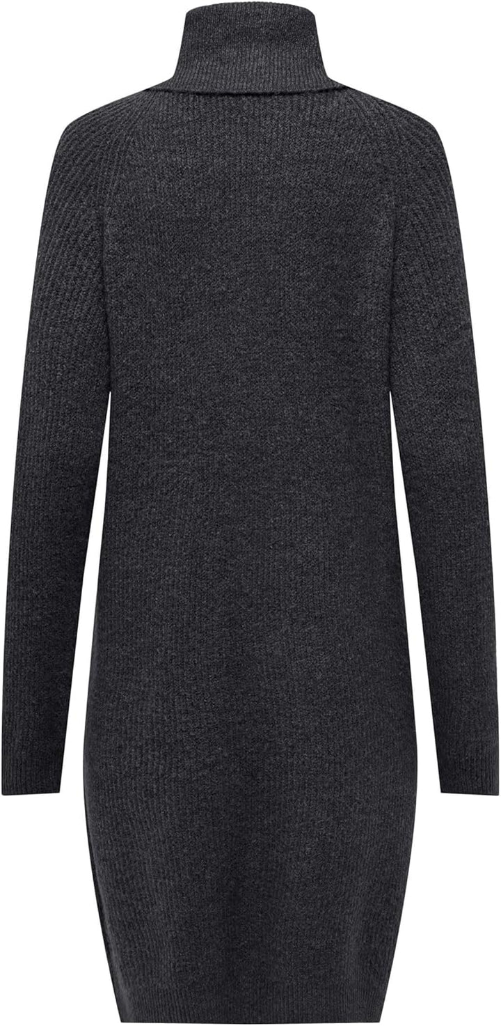 ONLY Female Strickpullover ONLSILLY Kurzes Kleid S Dark Grey Melange, S Dark Grey Melange