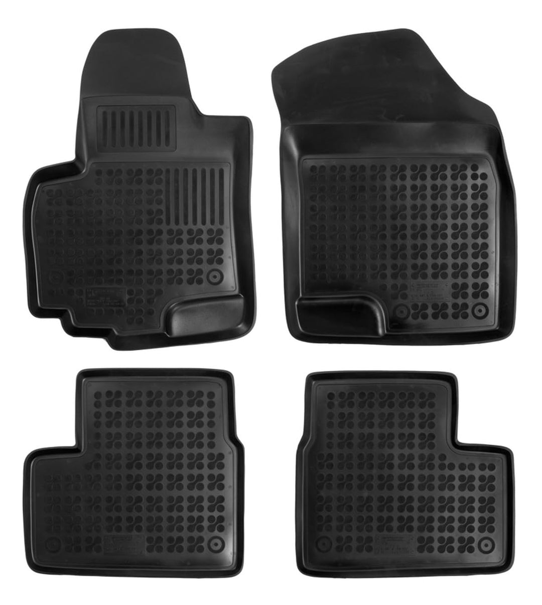 AZUGA Hohe Gummi Fussmatten passend für Suzuki Swift ab 2008 (Facelift-Modelle)/Swift ab 10/2010 AZ1