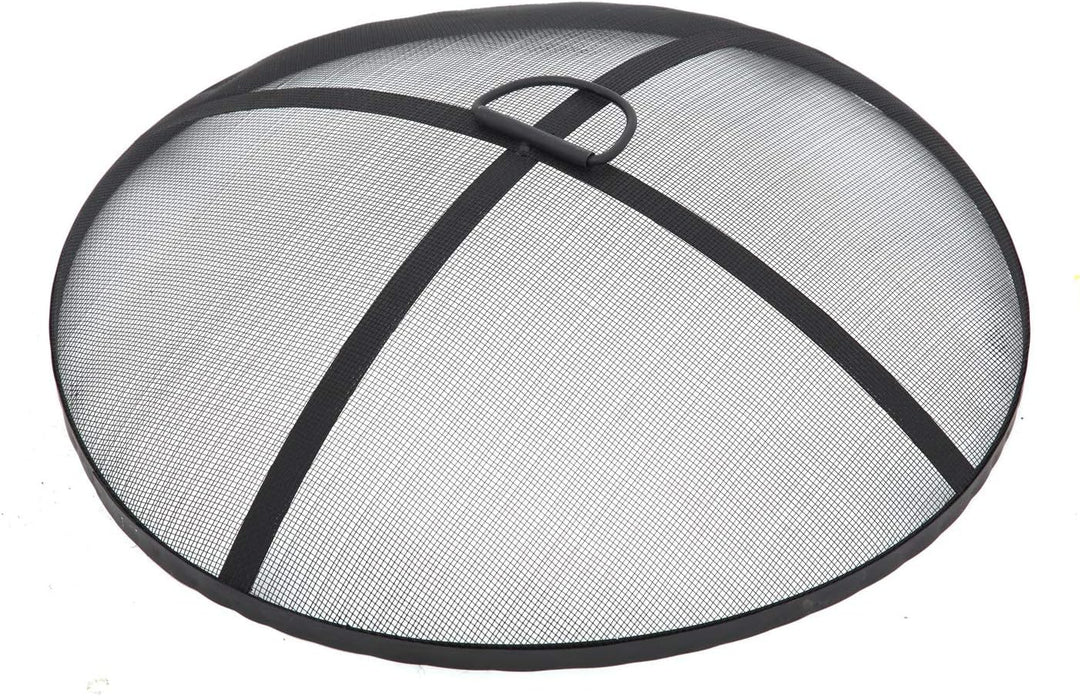 tepro Feuerstelle Gladstone Ø 67,5 cm – Outdoor Feuerstelle in eleganter Steinoptik mit Funkenschutz