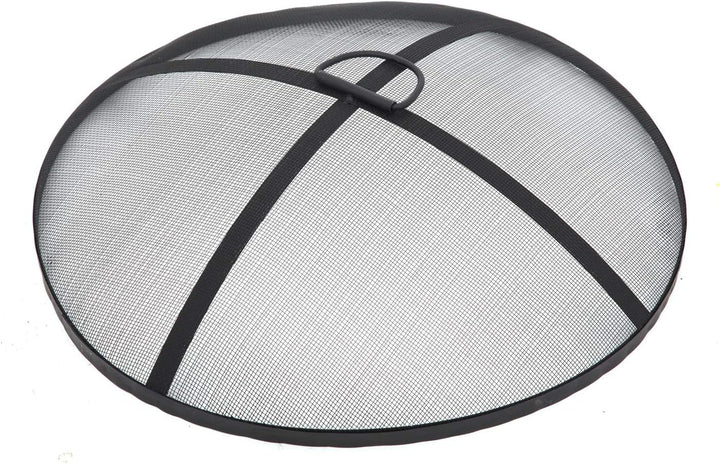 tepro Feuerstelle Gladstone Ø 67,5 cm – Outdoor Feuerstelle in eleganter Steinoptik mit Funkenschutz