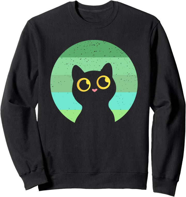 Katze Retro Sweatshirt
