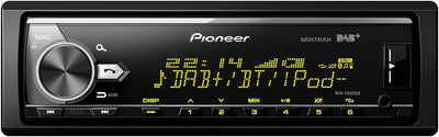 Pioneer MVH-X580DAB Autoradio DAB+ Tuner, Anschluss für Lenkradfernbedienung, Bluetooth-Freisprec Si