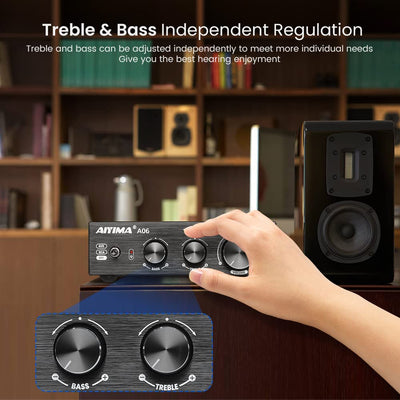 AIYIMA A06 TDA7498E 160 W * 2 (4 Ω Last) Leistungsverstärker 2.0/2.1 HiFi-Stereo-Mini-Verstärker Kla