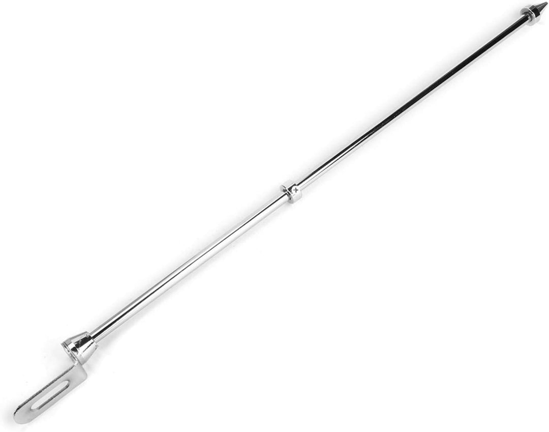 Universal Motorrad Auto Fahnenmast Rücksitz Gepäckträger Halterung Fahnenmast Zubehör (Silber)