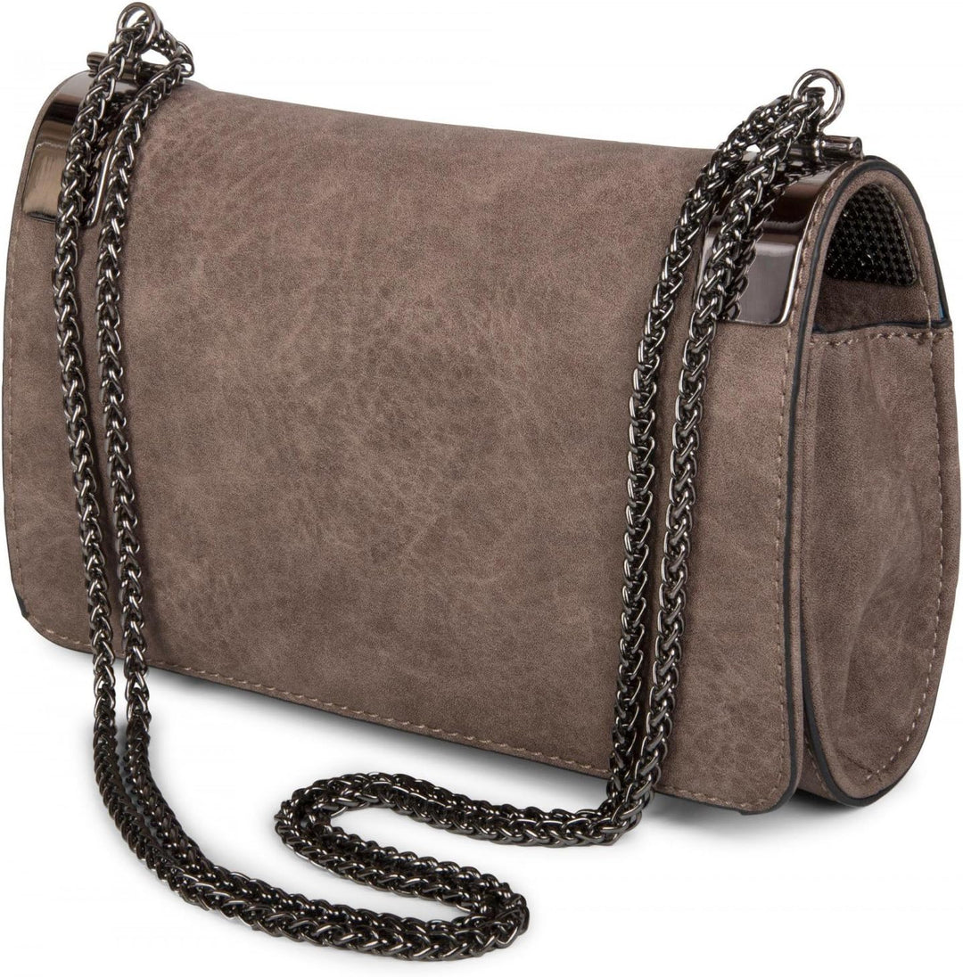 styleBREAKER Clutch, Abendtasche mit Metallspangen und Gliederkette, Vintage Design, Damen 02012046
