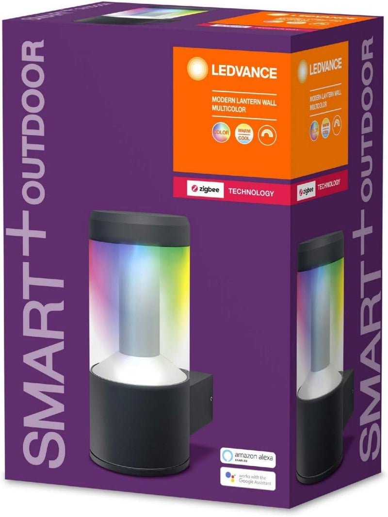 LEDVANCE Smart+ LED Wandleuchte, ZigBee, dimmbar, warmweiss bis tageslicht, RGB Farbwechsel, Direkt
