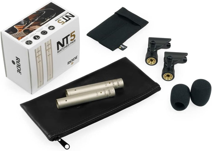 Rode NT5 MP Paar Mikrofon Set + keepdrum STB01 Stereo-Schiene