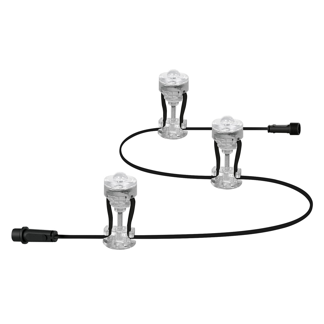 LEDVANCE LED Gartenleuchte, Lichterkette mit 3 weiteren LED Dots für Aussen, Erweiterungspaket, Warm