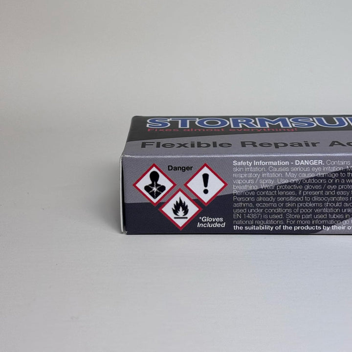 Stormsure Flexibler Reparaturkleber 3x5g (Schwarz) - Starker, Extrem Langlebiger Kleber für Wasserdi