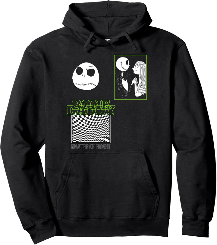 Nightmare Before Christmas Jack Sally Grid Bone Daddy Pullover Hoodie
