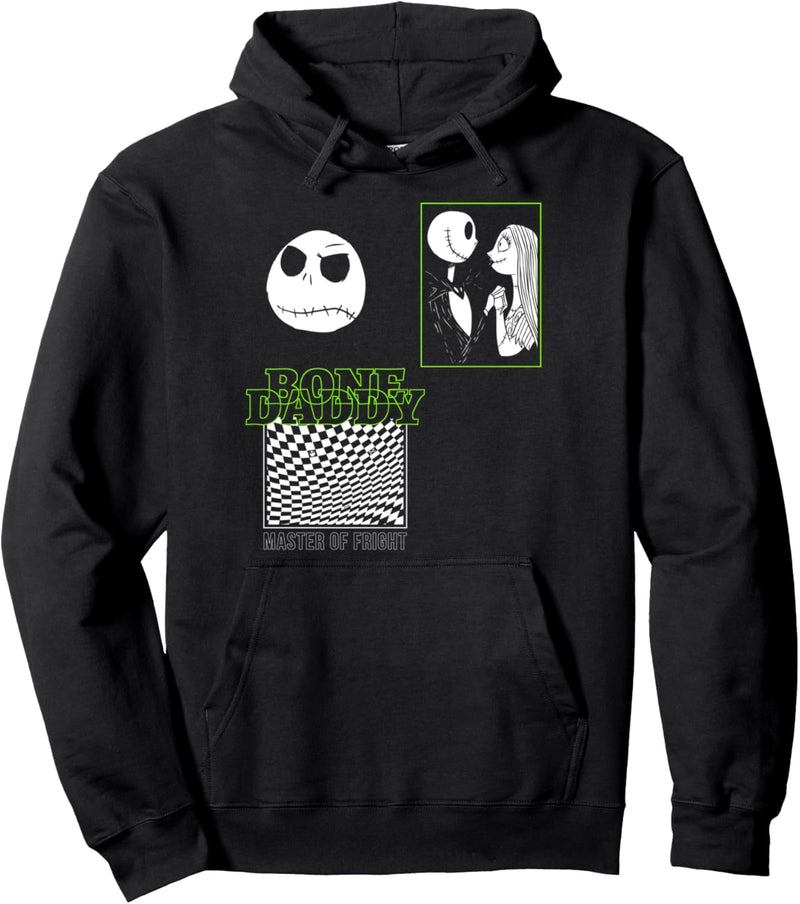 Nightmare Before Christmas Jack Sally Grid Bone Daddy Pullover Hoodie