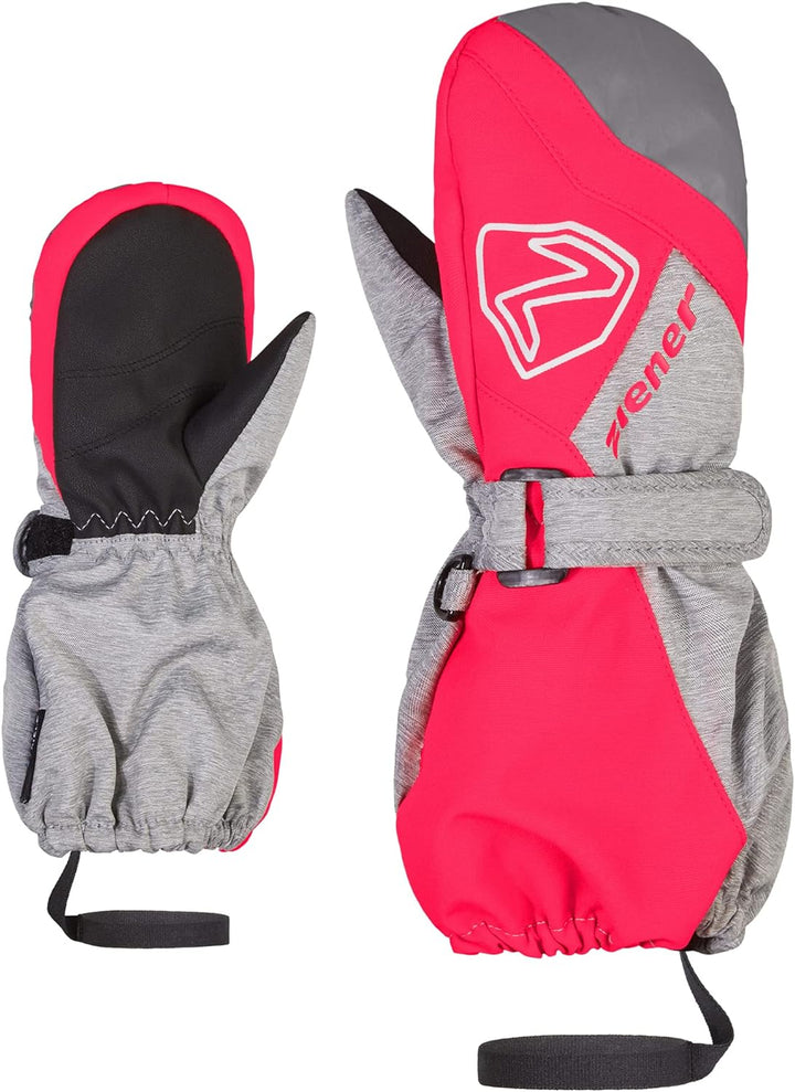 Ziener Unisex Baby Laurus Mitten Ski-Fäustling/Winter | wasserdicht, Lange Stulpe, reflektierend 92c