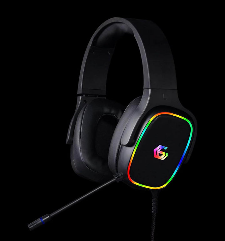 Gembird GMB Gaming USB 7.1 Surround Sound Headset mit RGB-Beleuchtung - Flexibles Mikrofon, Rauschun
