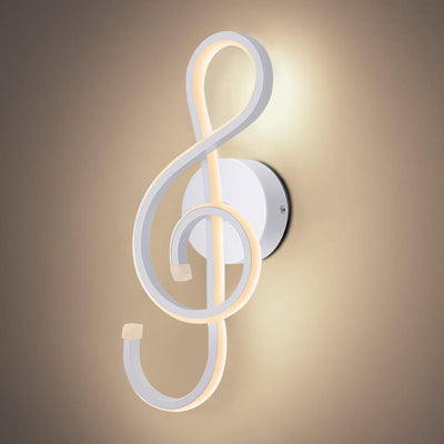 KAWELL 22W Kreative Moderne LED Wandleuchte Innen wandlampe LED Licht Aluminium Musiksymbol Kunstdek