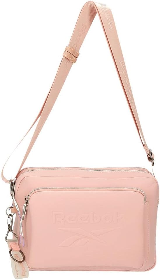Reebok Noah Flache Umhängetasche Rosa 19x13x3 cm Polyester Bandolera plana Nackt, Bandolera plana Na
