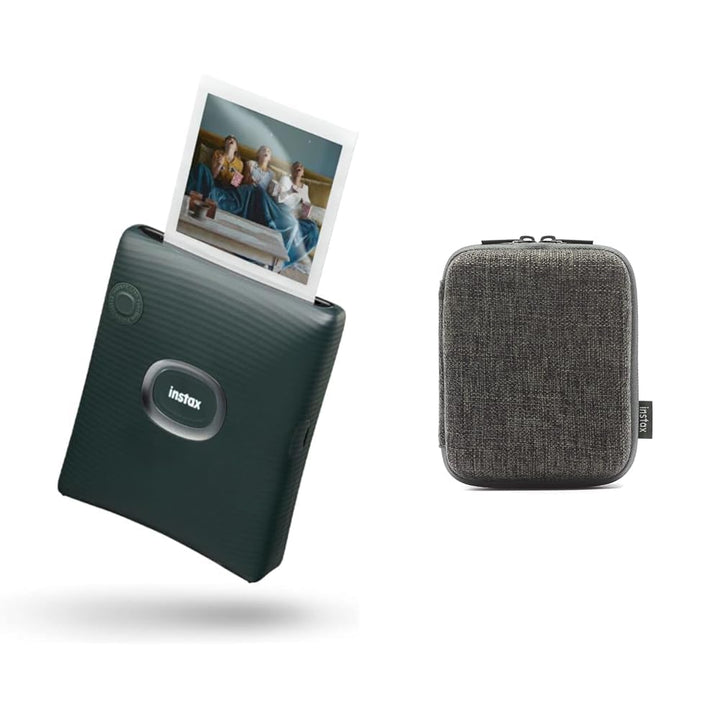 instax Square Link Smartphone Printer, Midnight Green Square LINK Smartphone Printer Case, grau
