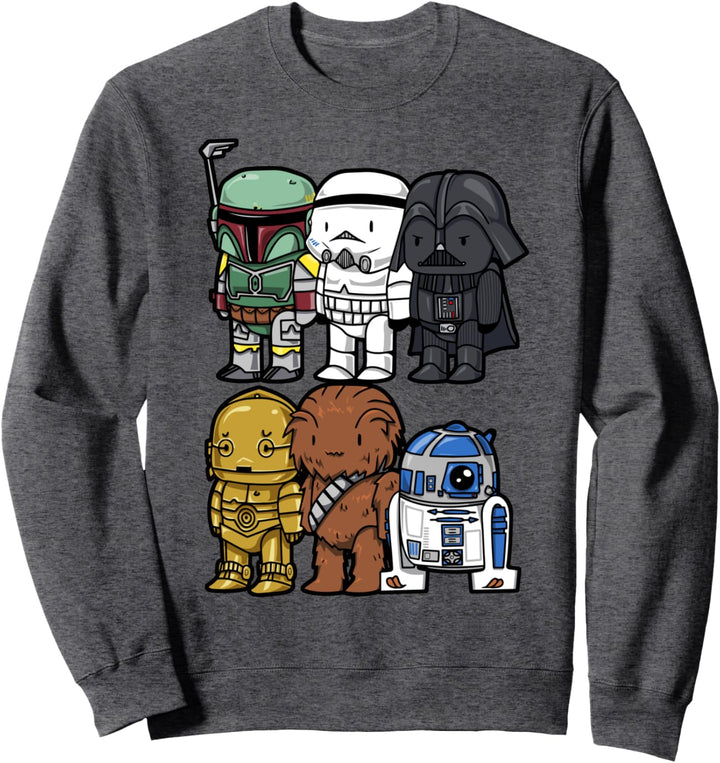 Star Wars Group Shot Little Dudes Cartoon Sweatshirt