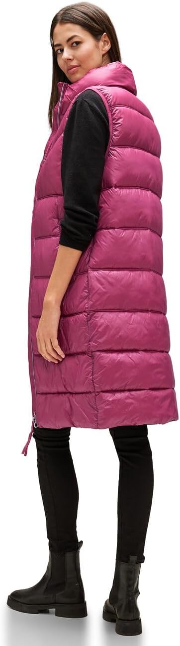 Street One Damen Superleichte Steppweste 36 peony red, 36 peony red