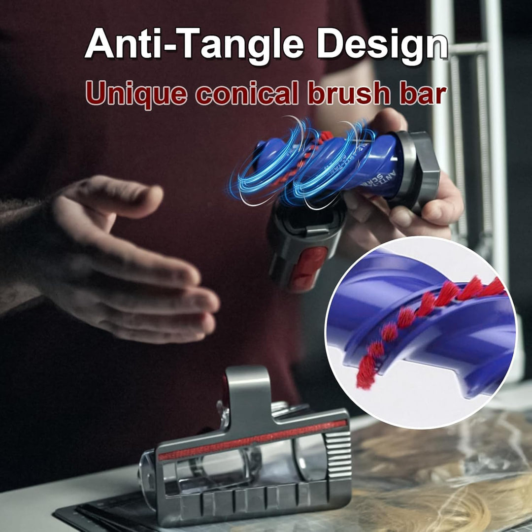 Mini Turbinendüse für Dyson V7 V8 V10 V11 V15 Staubsauger,Elektrische Matratzenbürste Kompatibel für