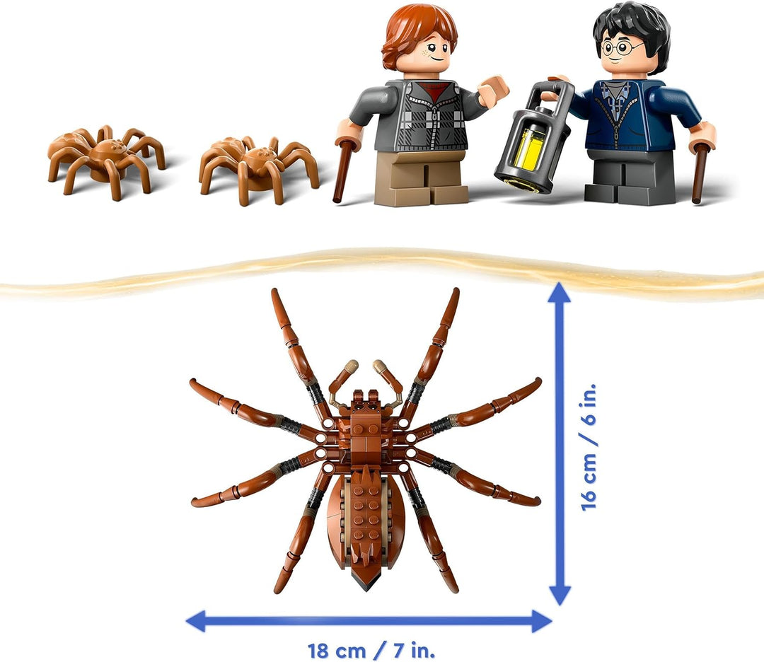 LEGO Harry Potter Aragog im Verbotenen Wald, Fantasy-Spielset mit Spinnen-Figur, Fabelwesen, 2 Minif