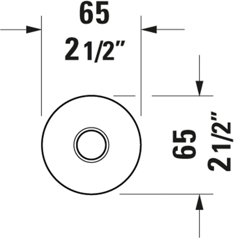 Duravit UV0670025046 Universal Duscharm, Duscharmatur Deckenbefestigung, Brausearm 200 mm, Duschbrau