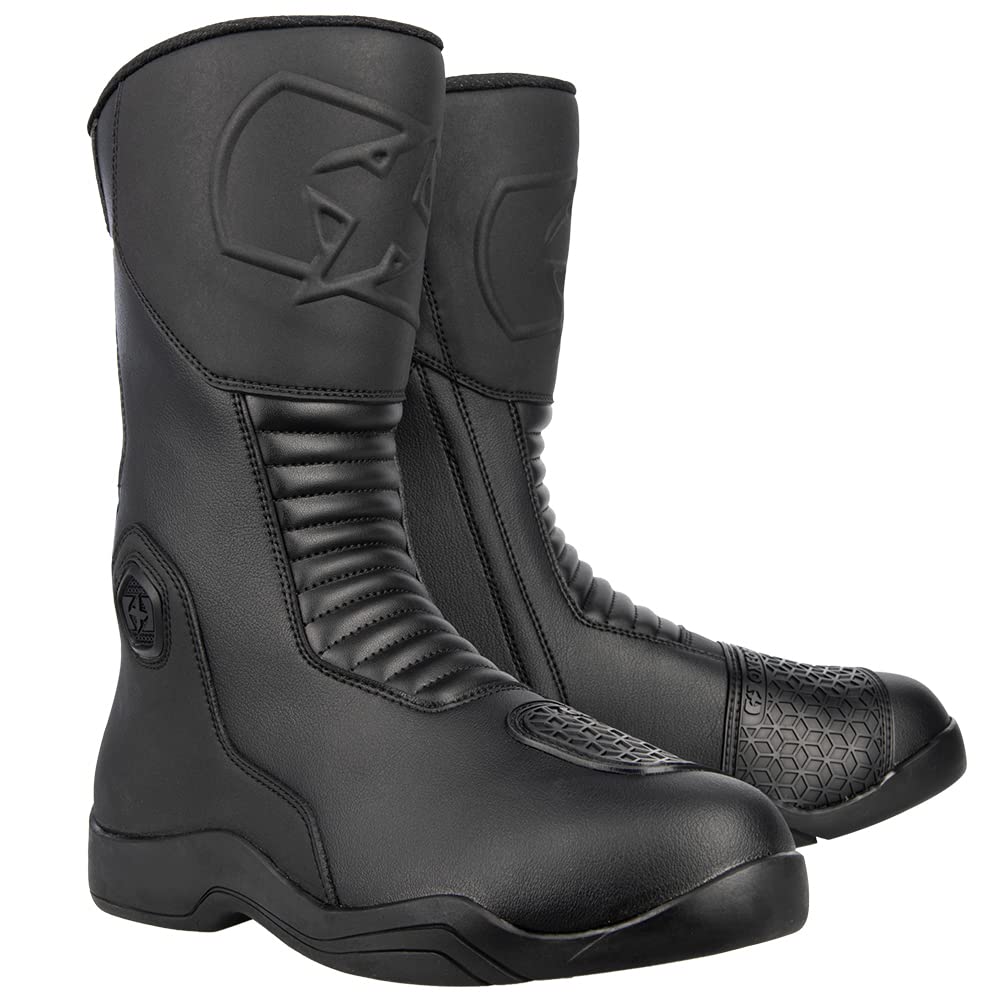 Oxford Herren Tracker 2.0 Motorradstiefel 41 EU Schwarz, 41 EU Schwarz