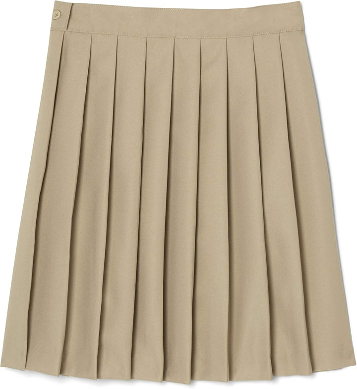 French Toast Girls Size' Pleated Skirt, Khaki, 10.5 Plus