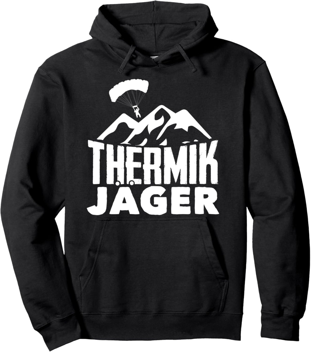 Thermik Jäger Paraglider Paragliding Gleitschirm Pullover Hoodie