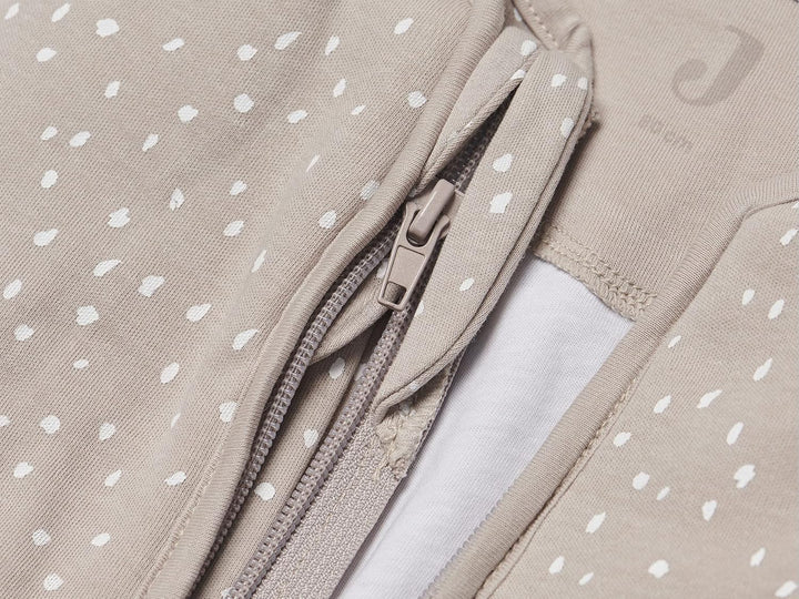 Jollein Baby Schlafsack mit abnehmbaren Ärmeln 110cm - Spickle Nougat, bequemer Schlummersack für Ba