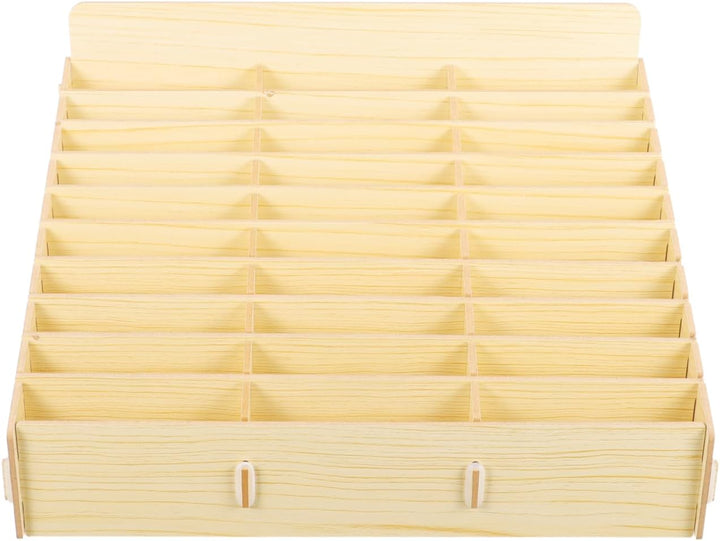 Operitacx Holz Handy Aufbewahrungsbox Mit 30 Fächern Mobile Phone Storage Box Für Klassenzimmer Und
