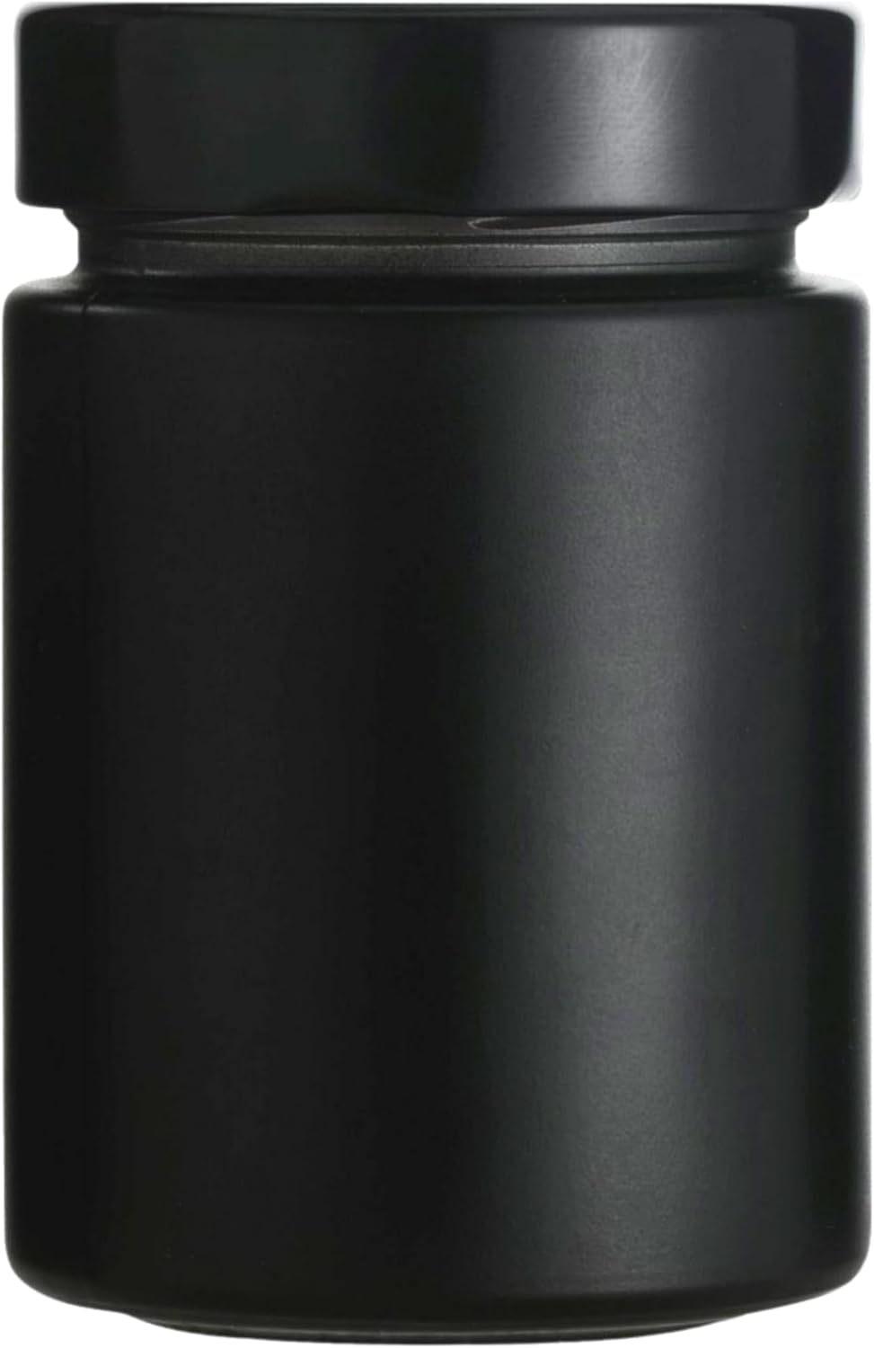 mikken 6 schwarze Gewürzgläser 190 ml, Einmachgläser mit Schraubdeckel inkl. einer Gewürzschaufel Sc