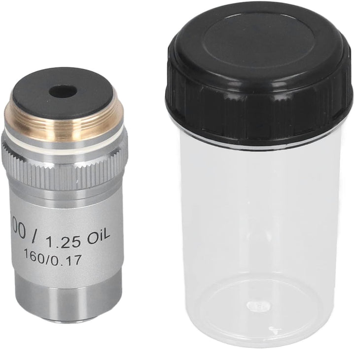 100X-Objektiv, 100X-Achromatisches Mikroskop-Objektiv Hohe Vergrösserung 20,2-mm-Schnittstellengewin