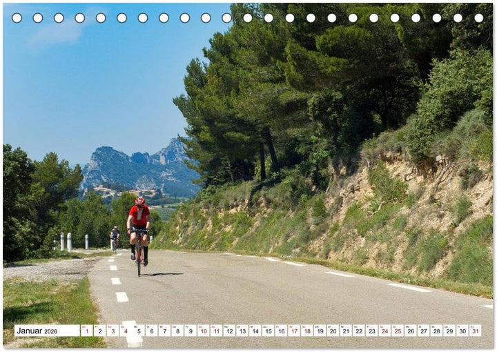 Mit dem Rennrad zum Mont Ventoux (Tischkalender 2026 DIN A5 quer), CALVENDO Monatskalender: Bilder v
