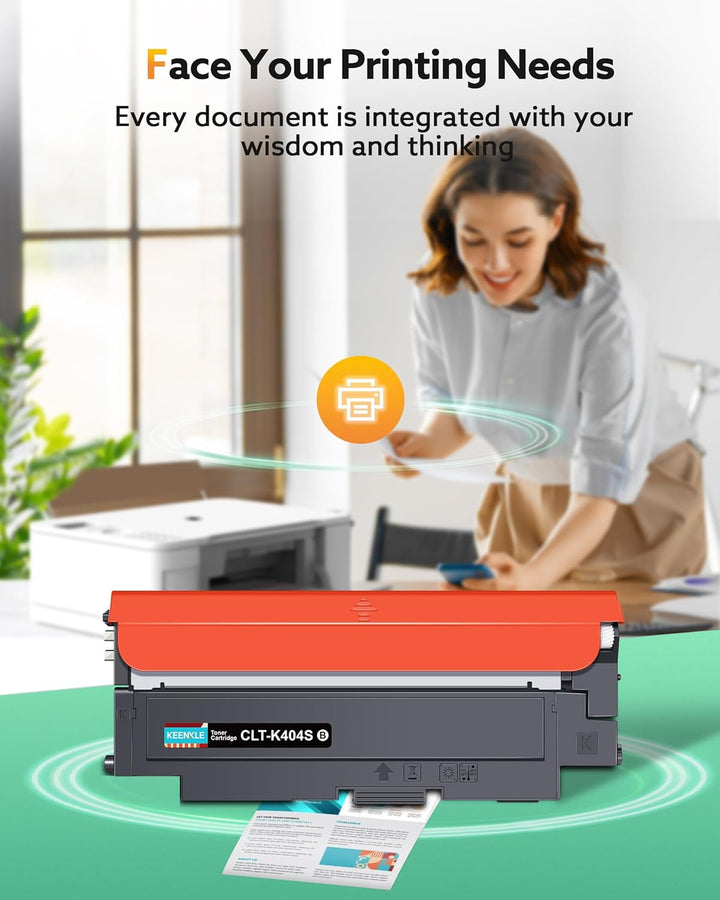 KEENKLE 4er-Pack CLT-P404C CLT-404S 404S Kompatible für CLT-K404S P404C für Toner C480w Xpress C480f