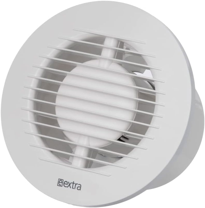 EUROPLAST Ø 100 mm Abluftventilator leise – Badlüfter weiss – Wandventilator für Küche WC Badezimmer