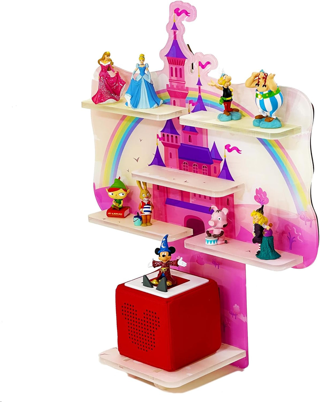 Smagnon Tonie Regal aus Acryl mit LED Beleuchtung - Passend für Toniebox oder Tonie Figuren für Jung