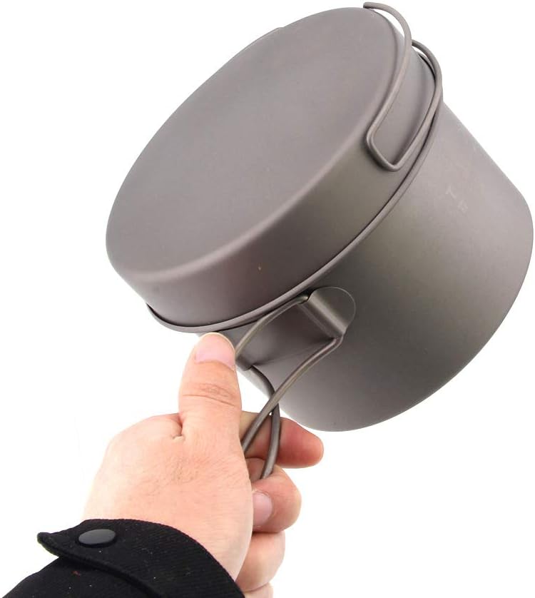 TOAKS Cookware Set Ultralight Titanium Pot Frying Pan Outdoor Camping Titanium Bowl Titanium Cup Pic