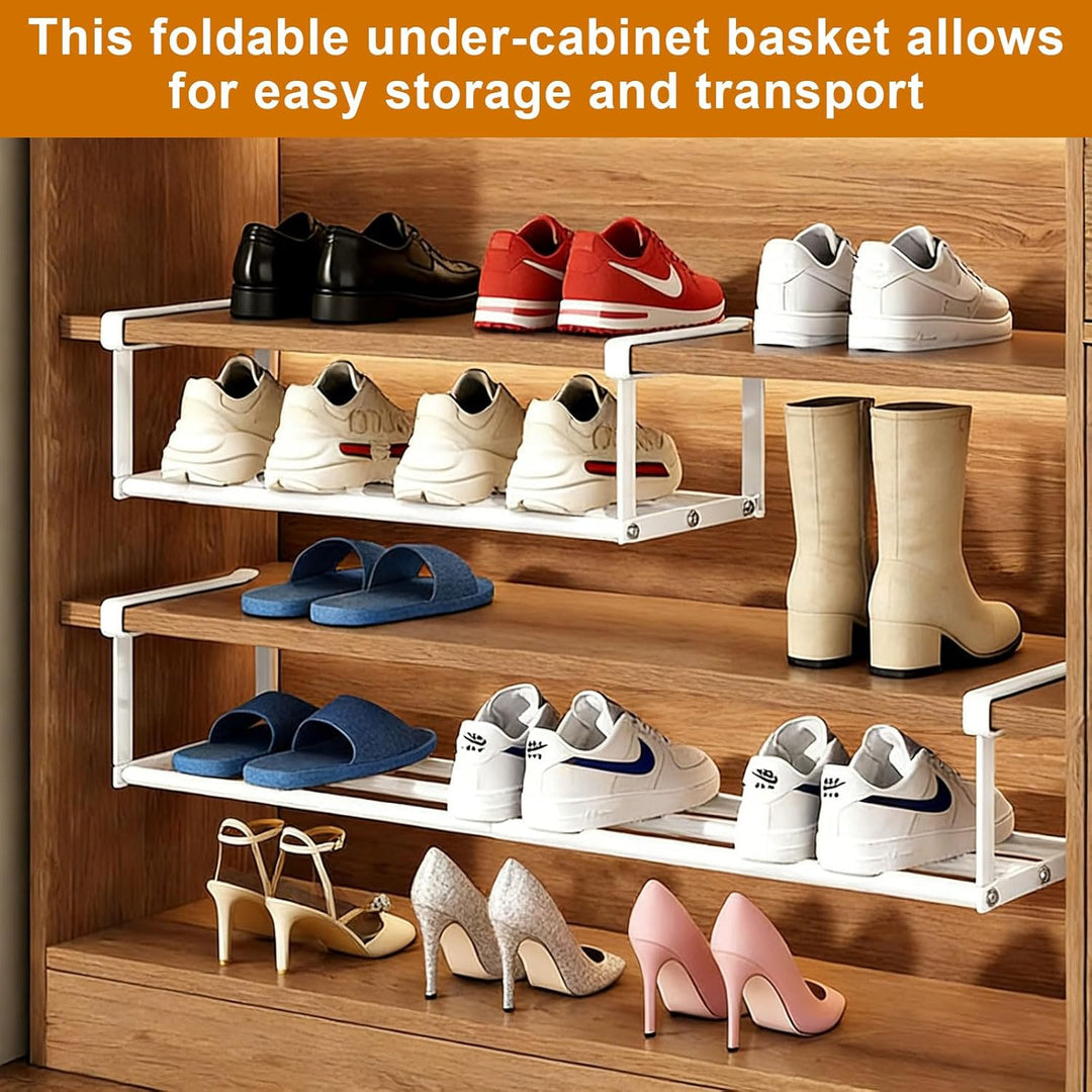 Hängendes Schuhregal Organizer Im Schrank, Erweiterbar Schrankregal, Verstellbarer 40-70cm, Schuhorg