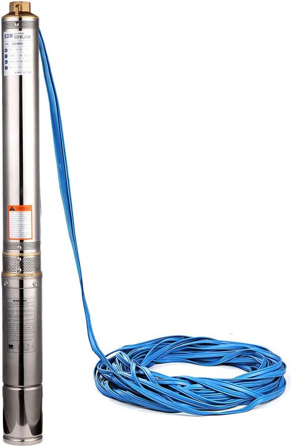 SHYLIYU Tiefbrunnenpumpe 4 zoll Grosser Durchfluss 11800l/min hauswasserpumpe Tauchpumpe Brunnenpump