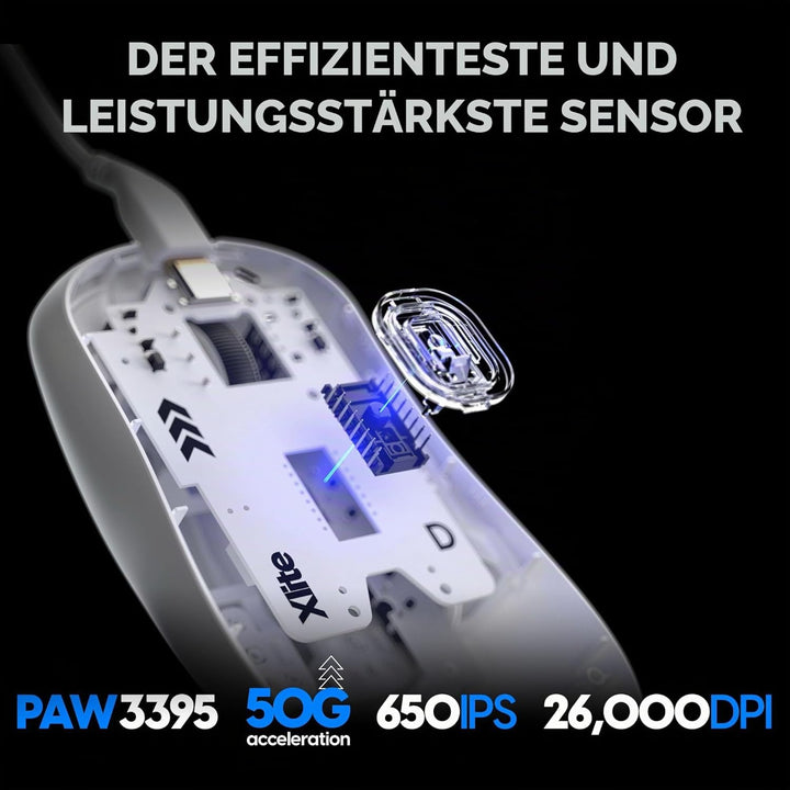 Pulsar Gaming Gears Xlite v3 Wired Medium White Medium Xlite Wired White, Medium Xlite Wired White