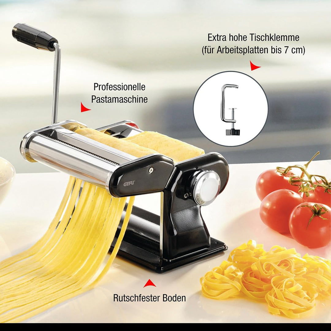 Gefu 28230 Profi-Pastamaschine Pasta Perfetta Nero 21.4 x 14.5 x 17.7 cm